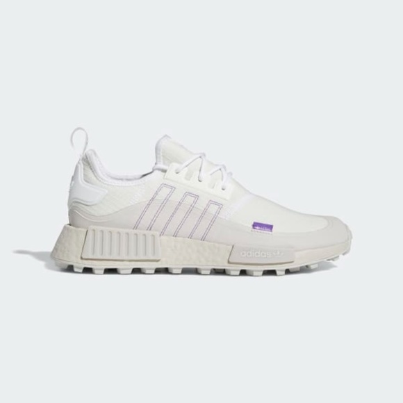 Adidas NMD_R1 TR Low Mens Athletic Running Shoes White Purple GZ9269 NEW Multi - Picture 2 of 10
